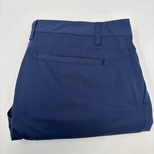 Rhone Mens 35x30 Navy Blue Flat Front Commuter Pants